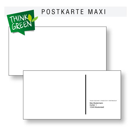 Recycling-Postkarten-Mailing Maxi