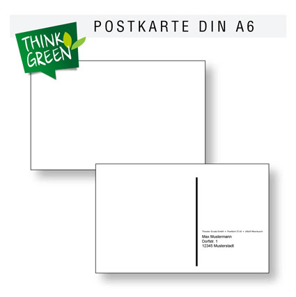 Recycling-Postkarten-Mailing DIN A6