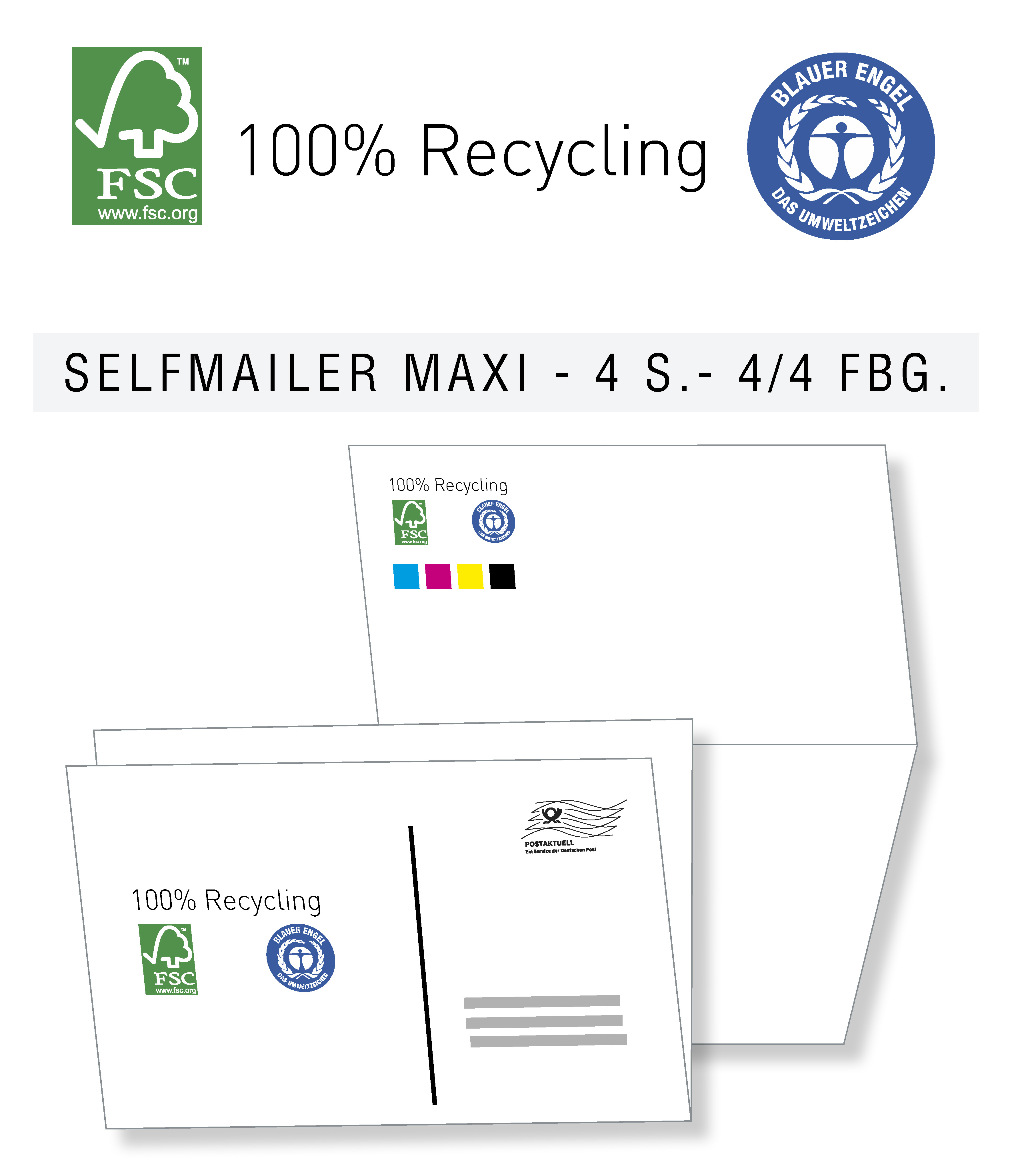 Recycling Selfmailer Maxi