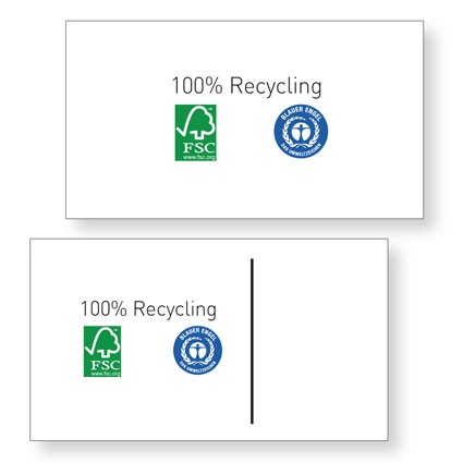 Recycling-Postkarten-Mailing Maxi