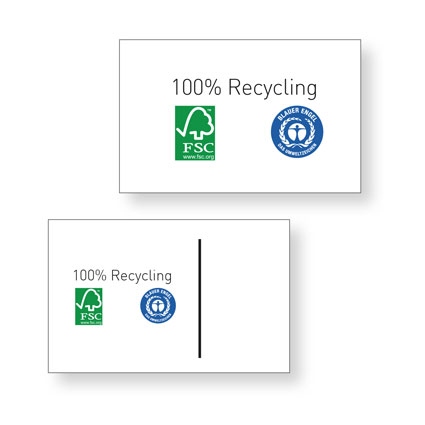 Recycling-Postkarten-Mailing DIN A6